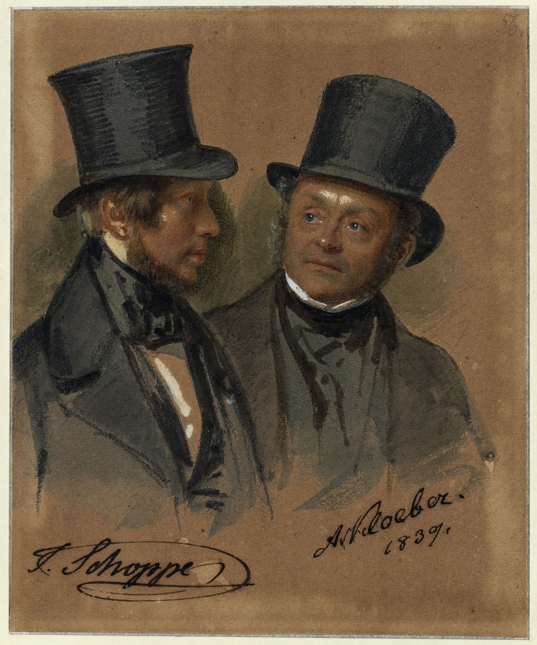 August v. Kloeber, Julius Schoppe by Franz Krüger