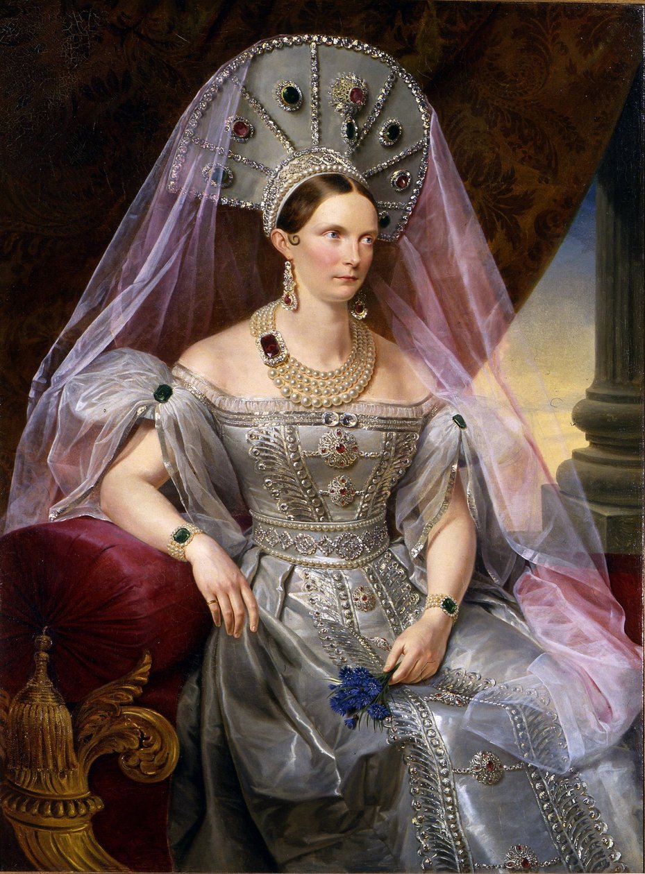 Portrait of Empress Alexandra Fyodorovna by Franz Krüger