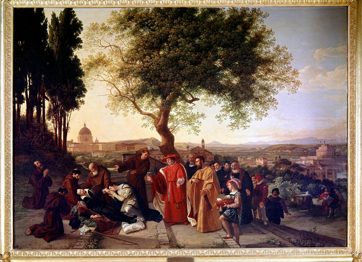 The Death of Torquato Tasso by Franz Ludwig Catel