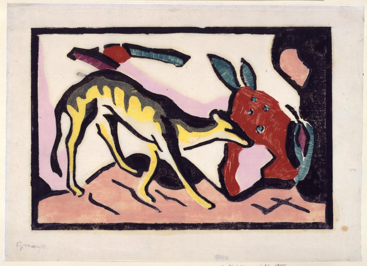 Mythical Creature (Supplement to the Luxury Edition of the Almanac Der Blaue Reiter) by Franz Marc