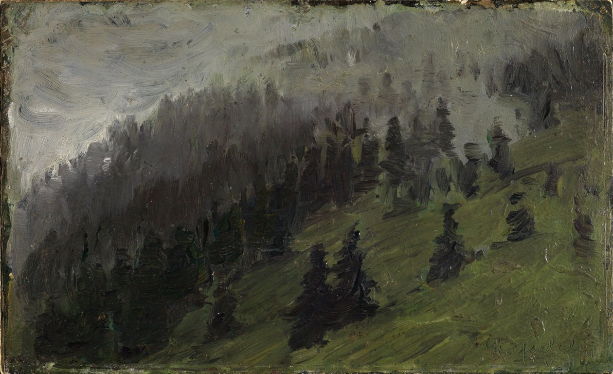 Fog Among the Firs by Franz Marc