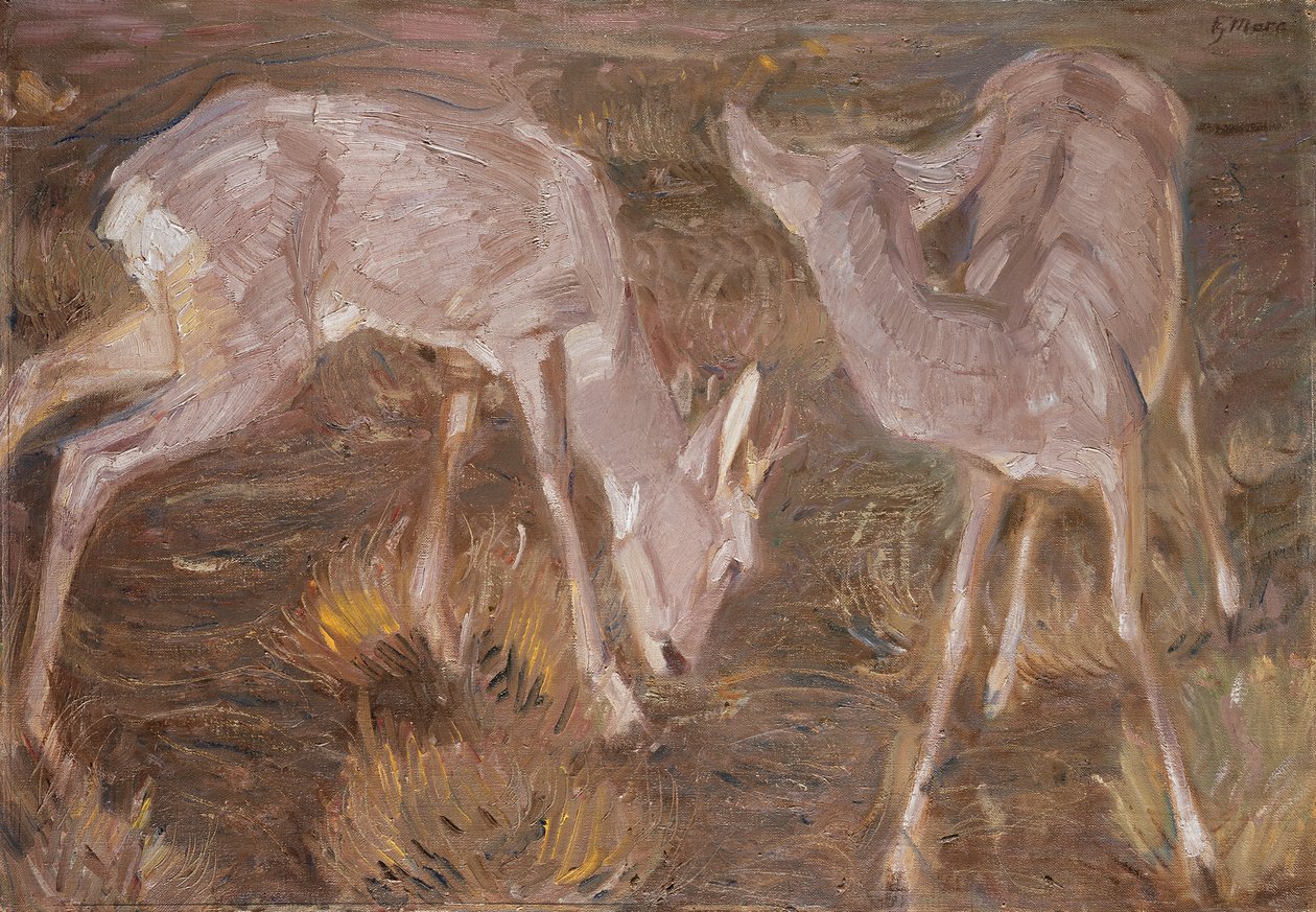 Deer in the Twilight by Franz Marc