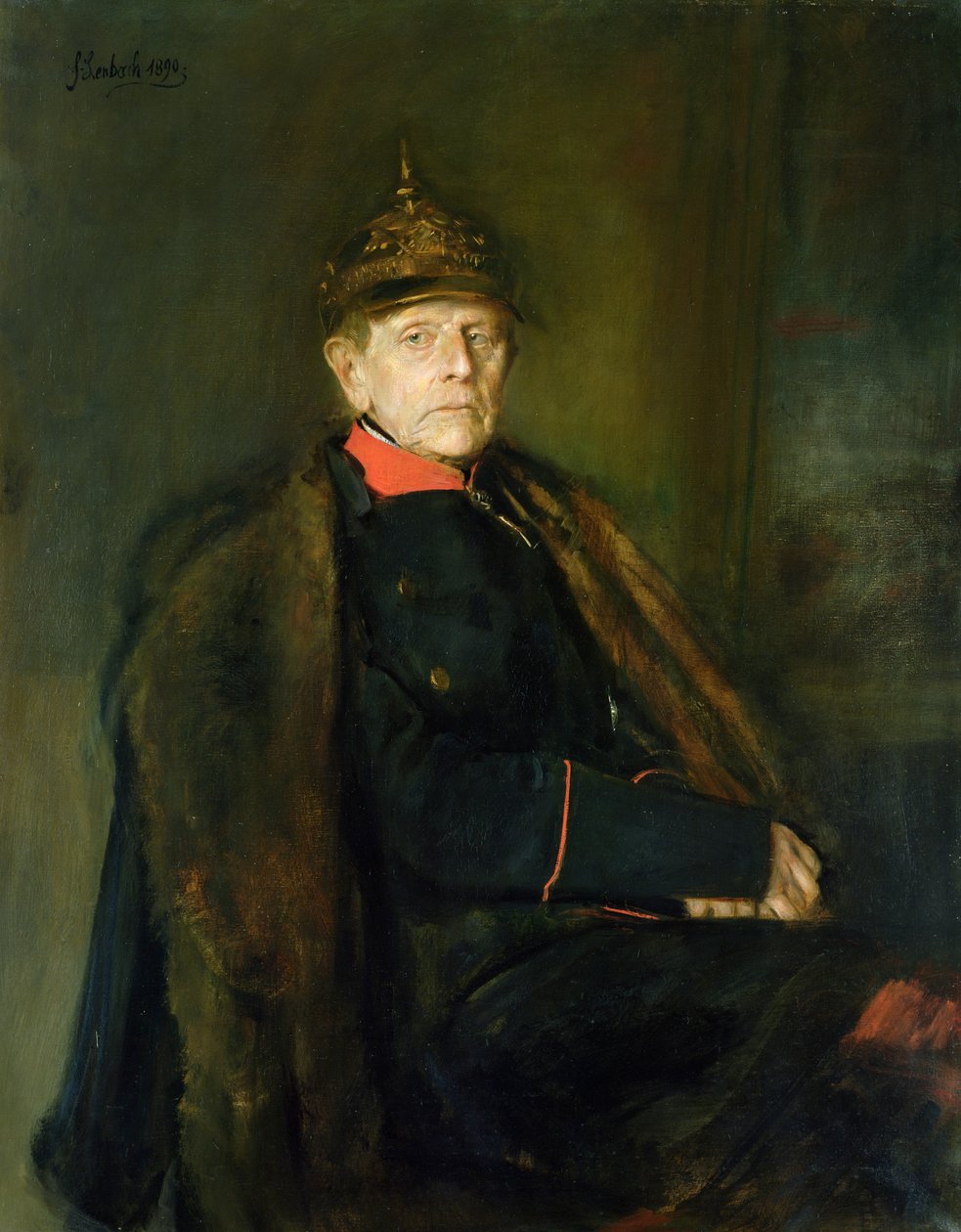 General Fieldmarshal Helmuth Graf von Moltke (1800-91), 1890 by Franz Seraph von Lenbach