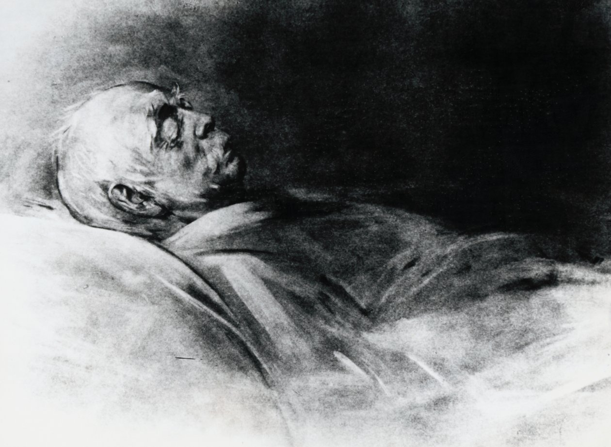 Otto von Bismarck on His Deathbed by Franz Seraph von Lenbach