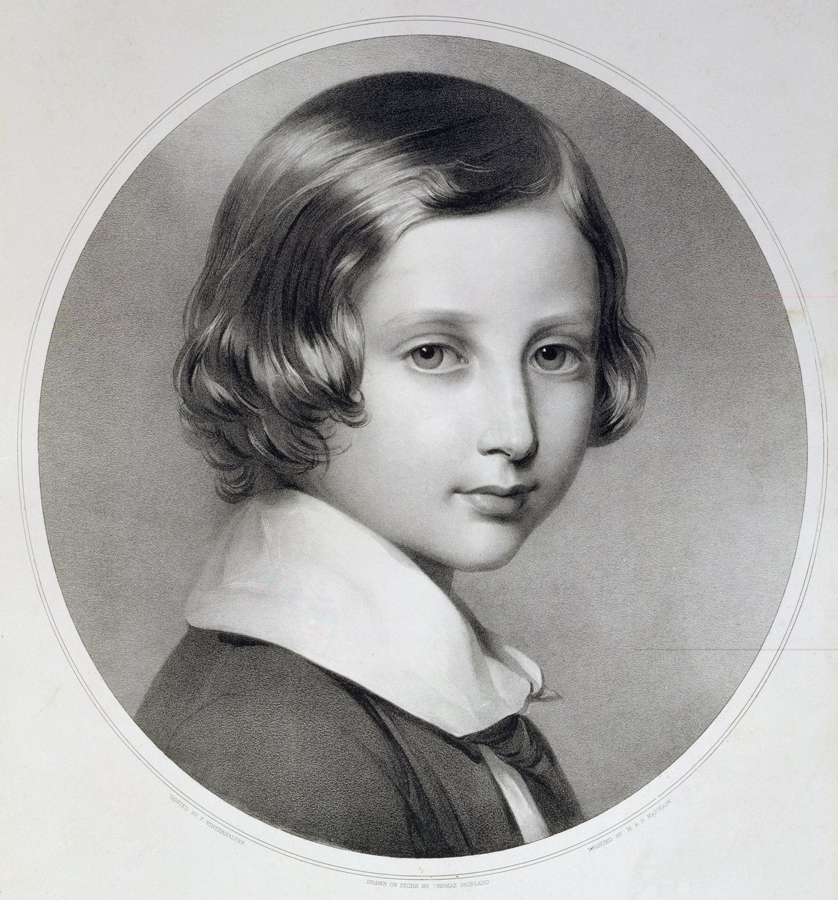 Albert, Prince of Wales (1841-1910), original engraved by Thomas Fairland, published by M. and N. Hanhart, 1852 by Franz Xaver Winterhalter