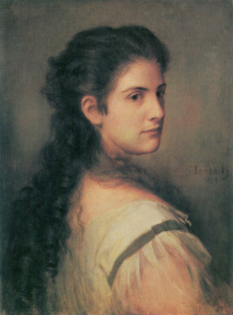Anna Schubart by Franz von Lenbach