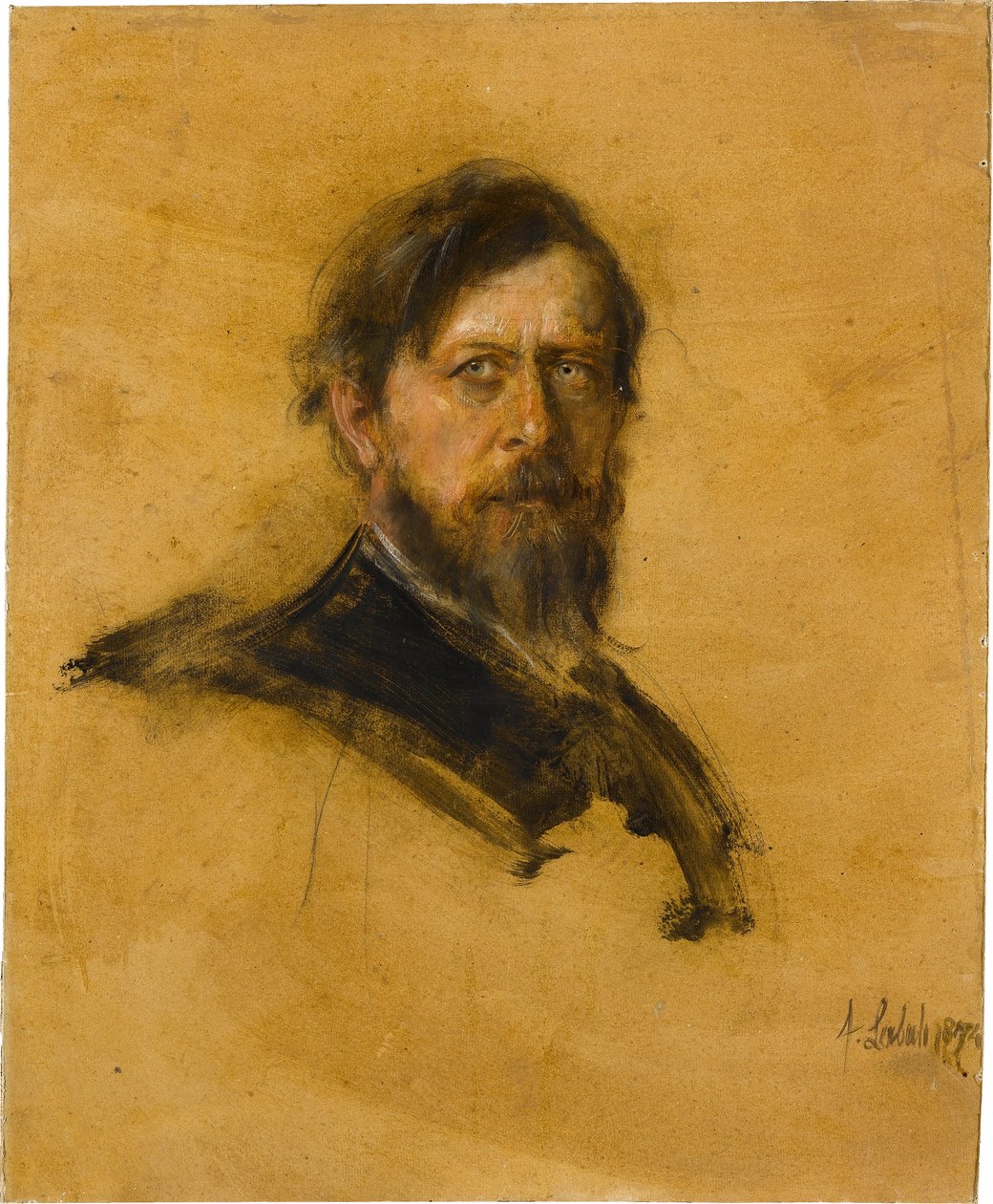 Portrait of Böcklin by Franz von Lenbach
