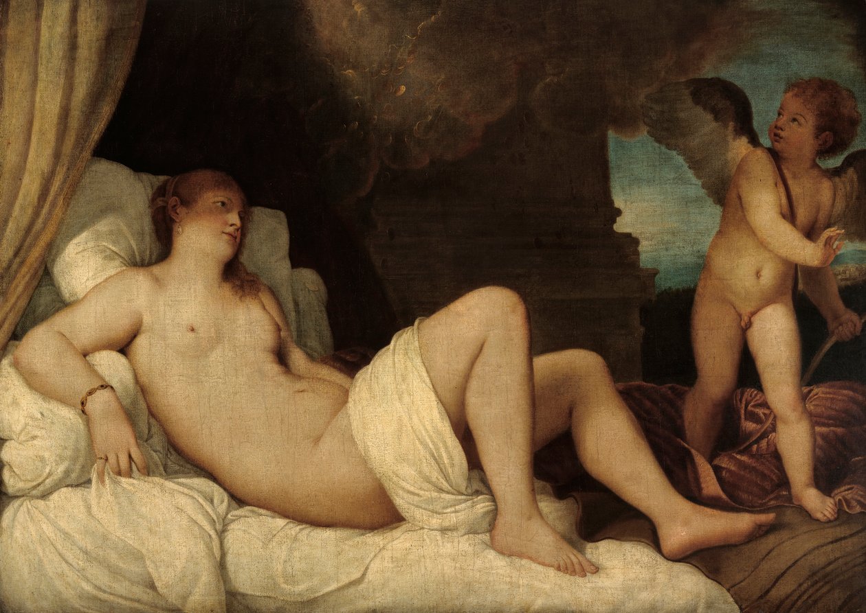Danae, Copy after Titian