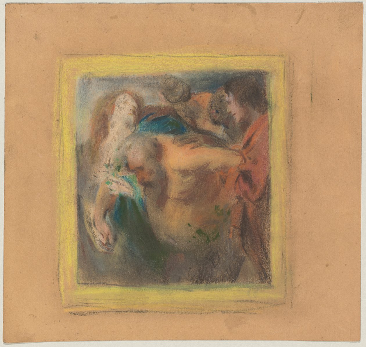 Drunken Silenus; after Rubens, Free Variation by Franz von Lenbach