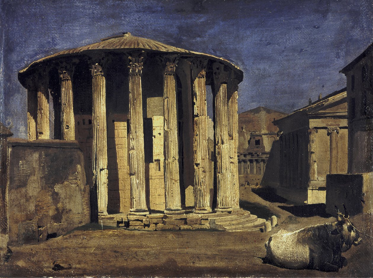 Temple of Vesta in Rome by Franz von Lenbach