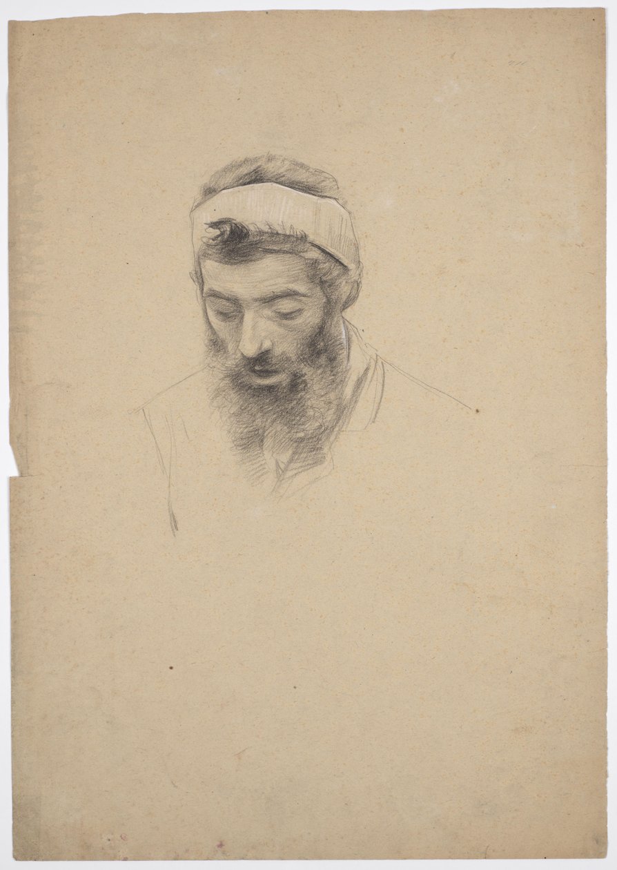 Study of a Bearded Man by Franz von Matsch