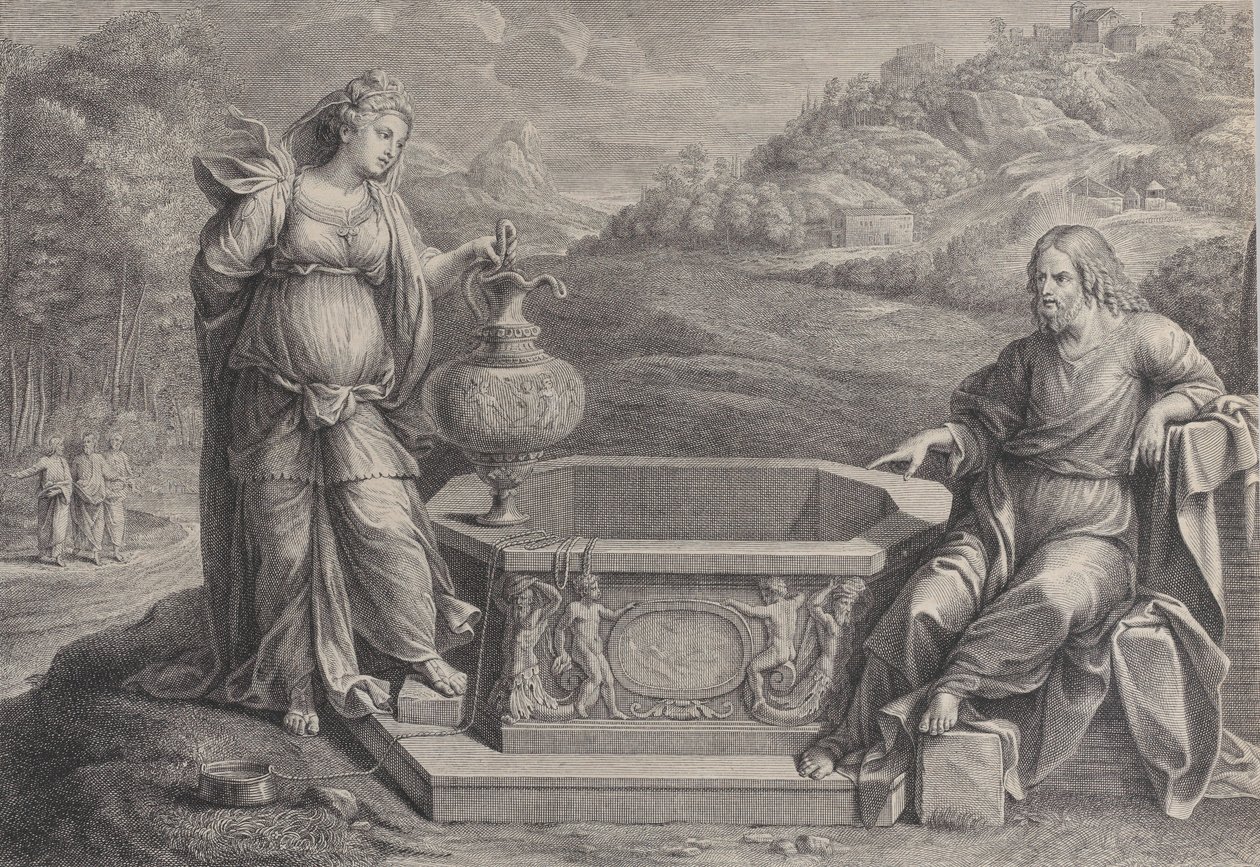 Christ and the Woman of Samaria by Frédéric Horthemels
