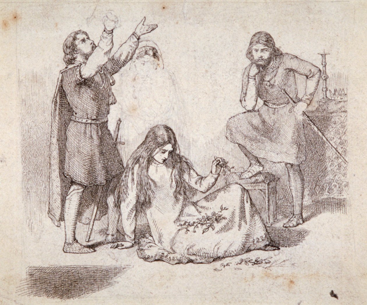 A Medieval Scene, 19th century by Fred Walker