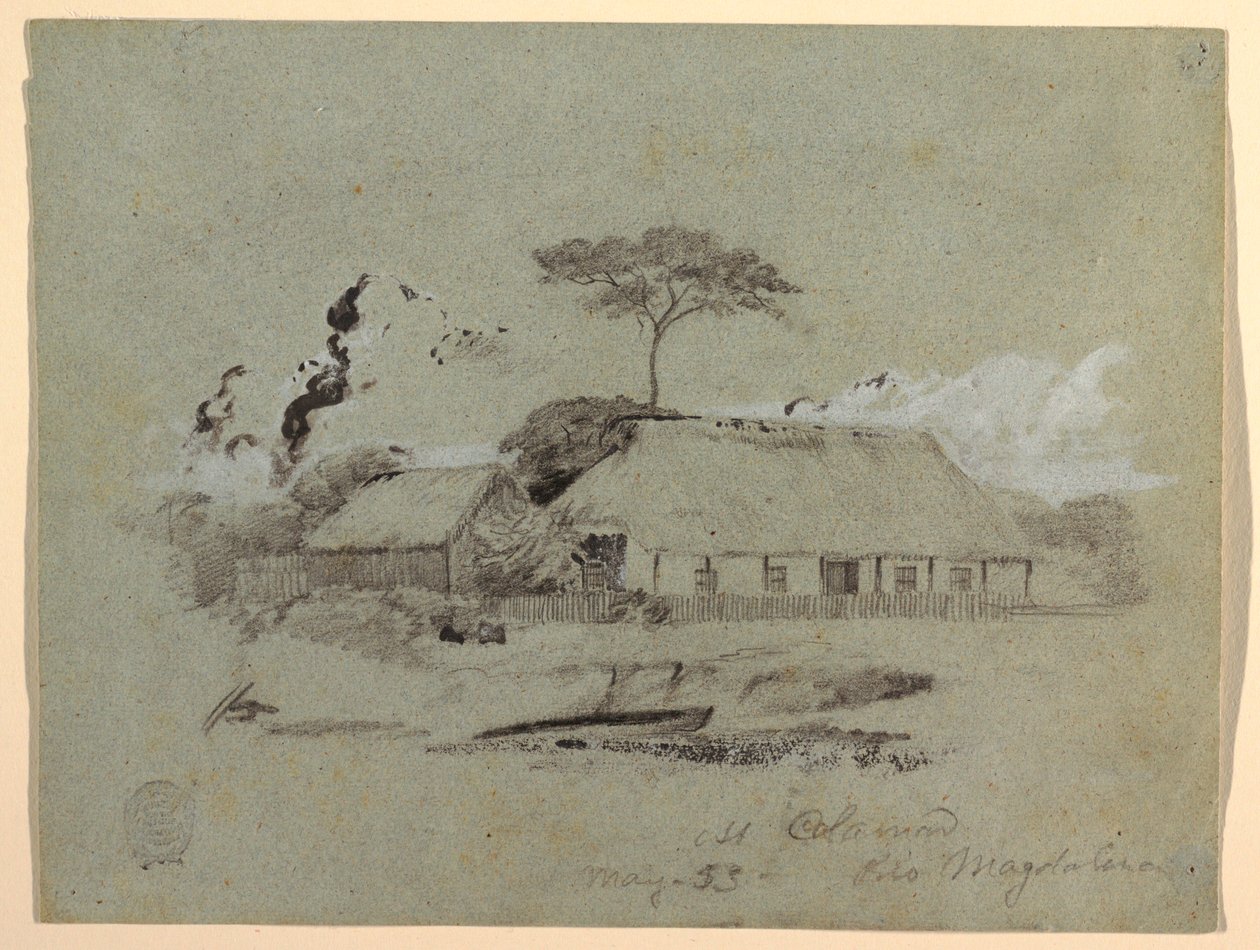 House and Shed, Calamar, Colombia by Frederic Edwin Church