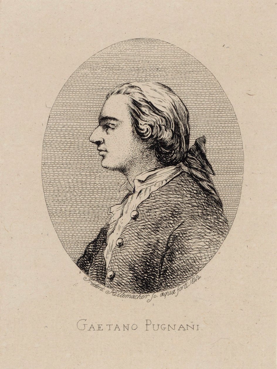 Portrait of the Violinist and Composer Gaetano Pugnani by Frederic Desire Hillemacher