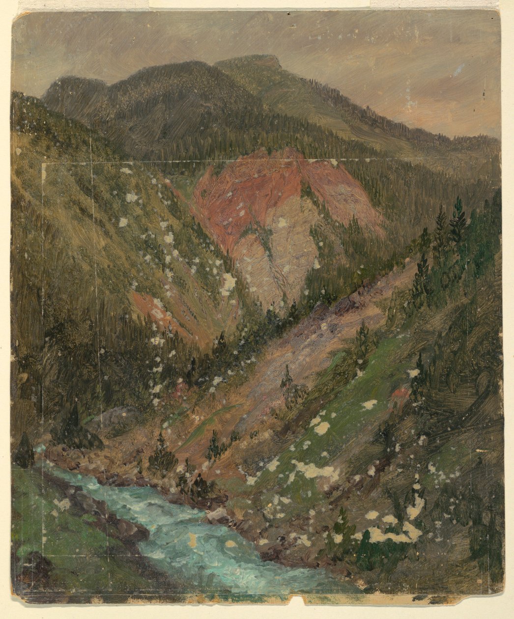 Alpine Landscape (Bavaria or Switzerland) by Frederic Edwin Church