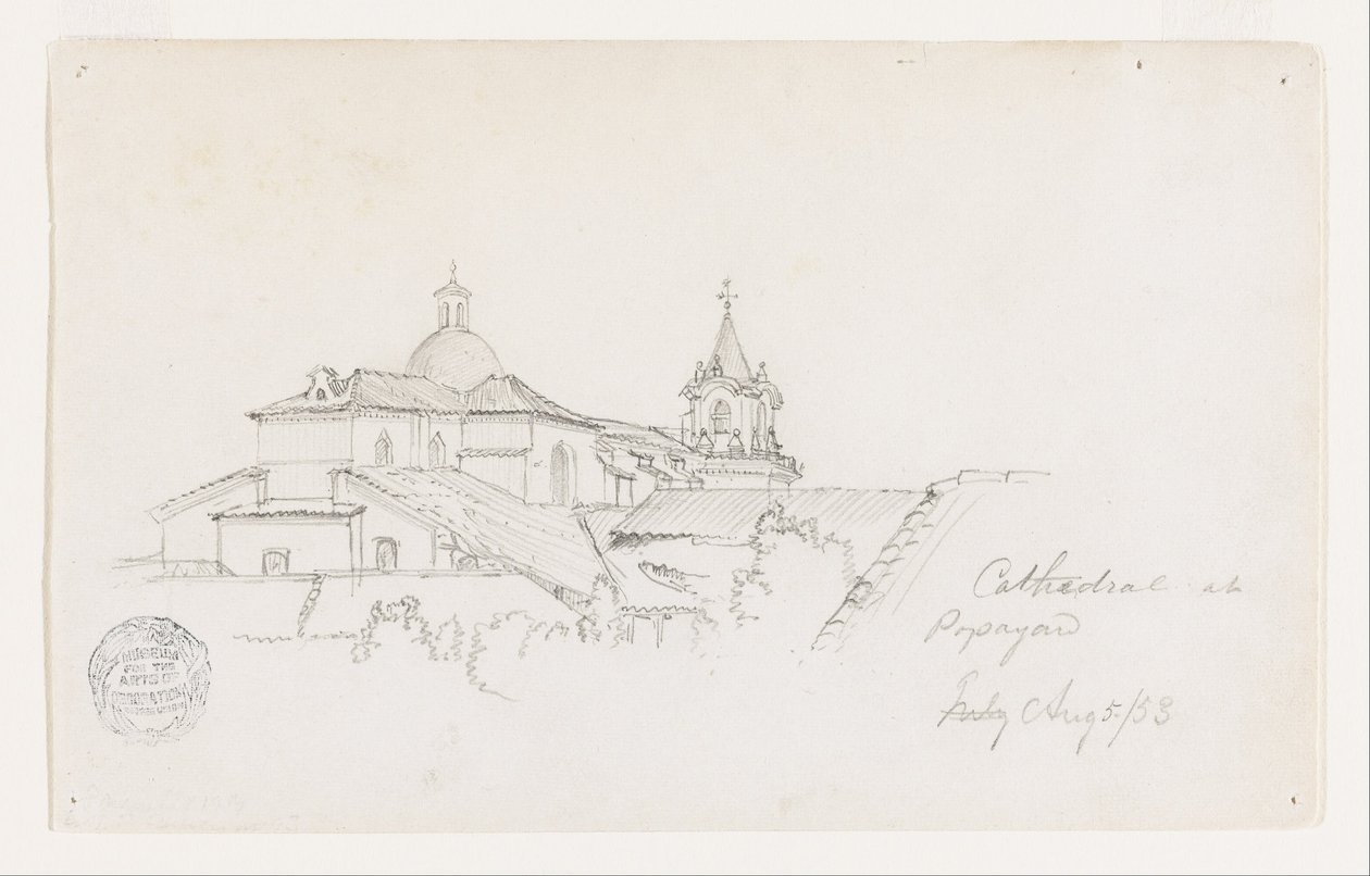 Cathedral at Popayan, Colombia by Frederic Edwin Church