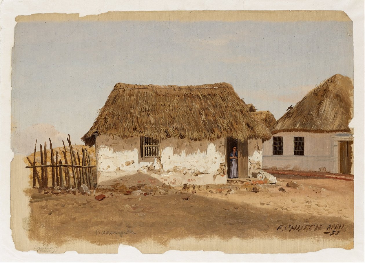 Barranquilla, Two Houses by Frederic Edwin Church