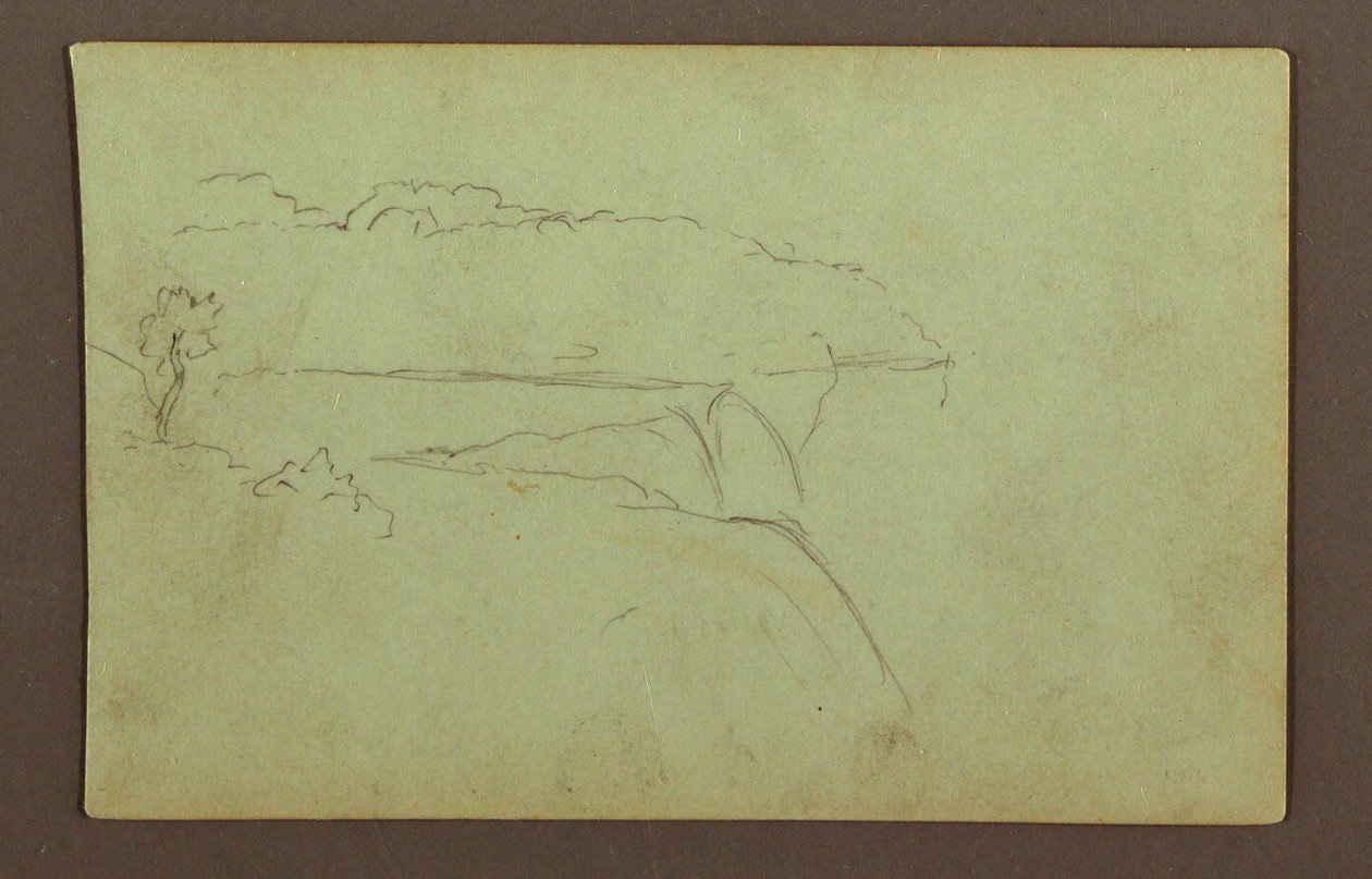 American Falls Under a Cloudy Sky, Niagara River, possibly 1856 by Frederic Edwin Church