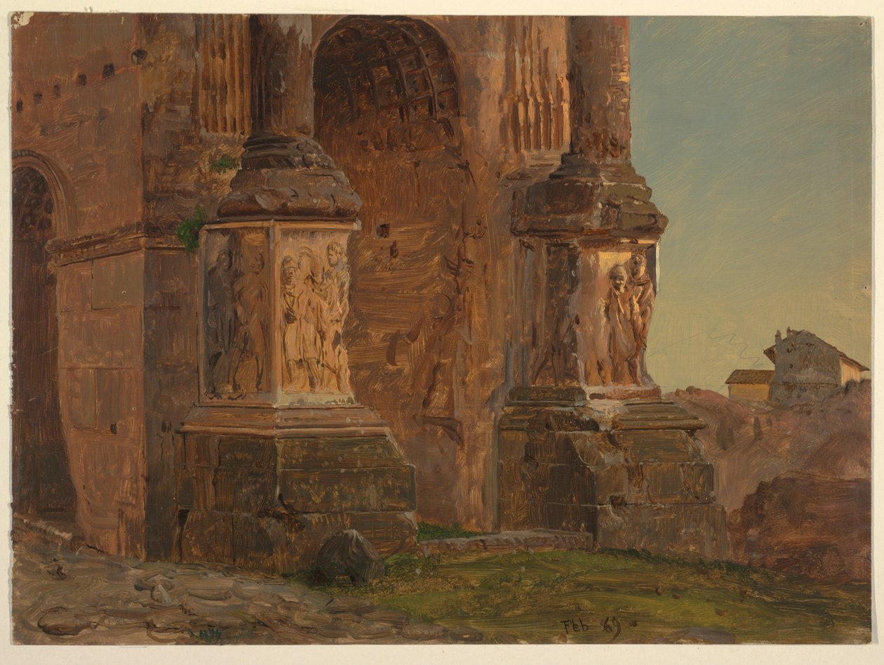 Arch of Septimius Severus, Rome, February 1869