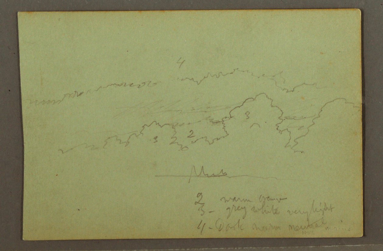 Cloud Study, Possibly 1856 by Frederic Edwin Church