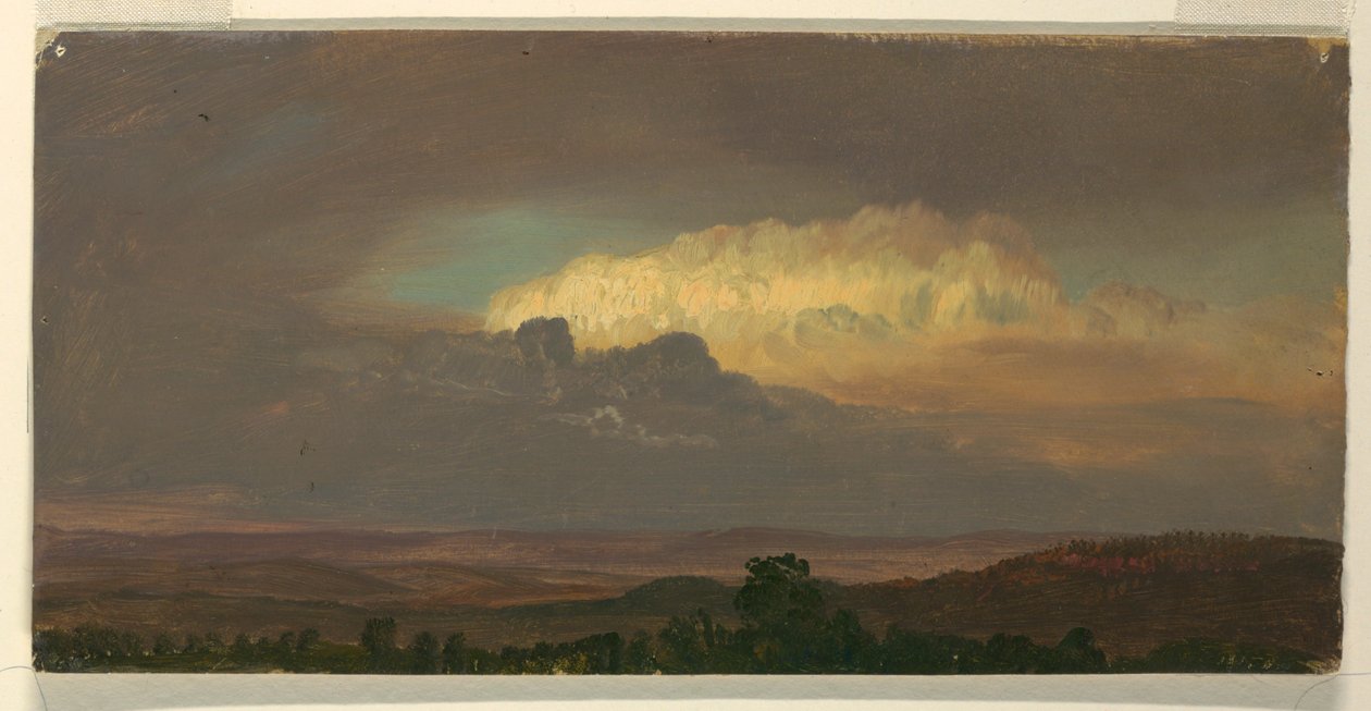 Clouds over Hills, August 1865 by Frederic Edwin Church