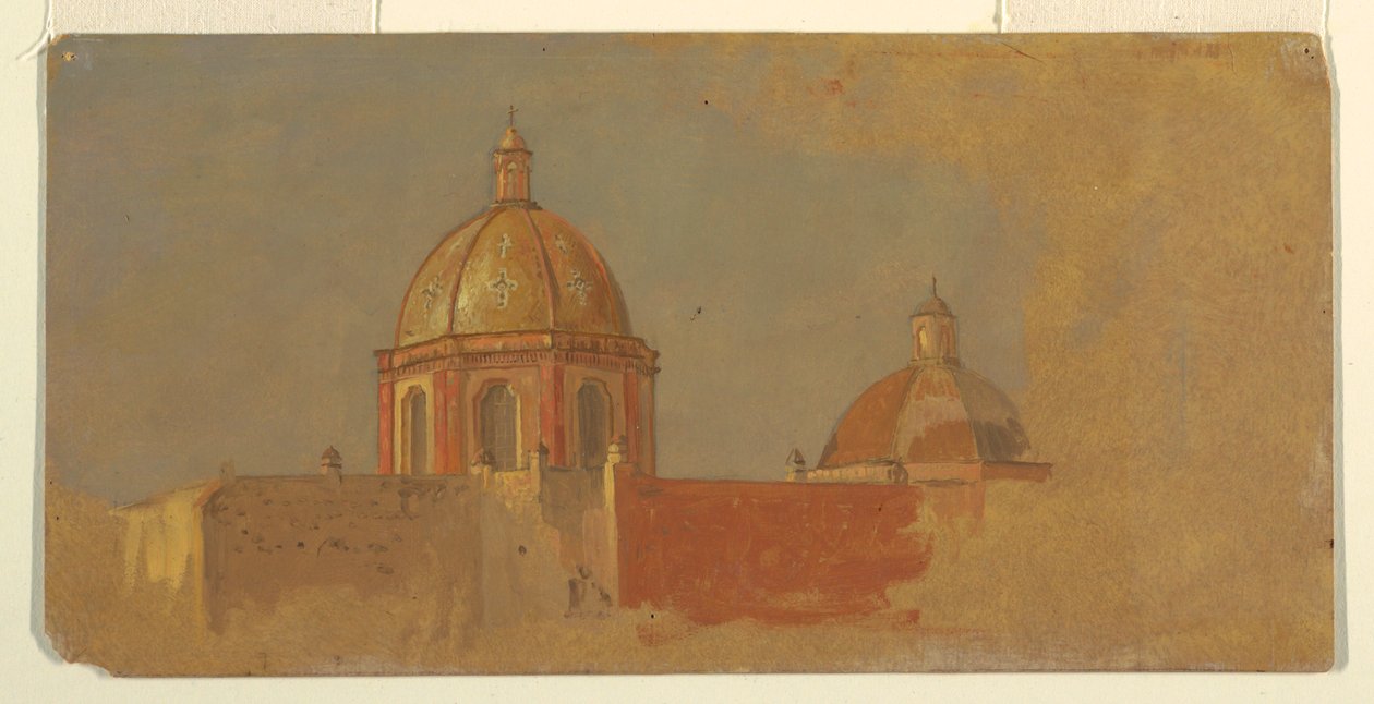 Colombia or Ecuador, Church Roofs, 1853 or 1857 by Frederic Edwin Church