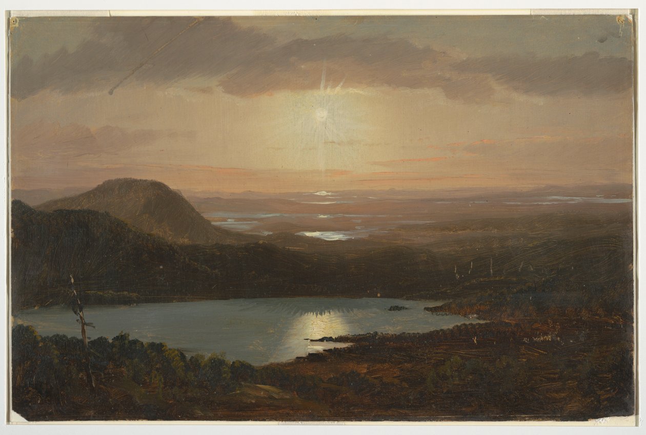 Eagle Lake Viewed from Cadillac Mountain, Mount Desert Island, Maine, 1850–60 by Frederic Edwin Church