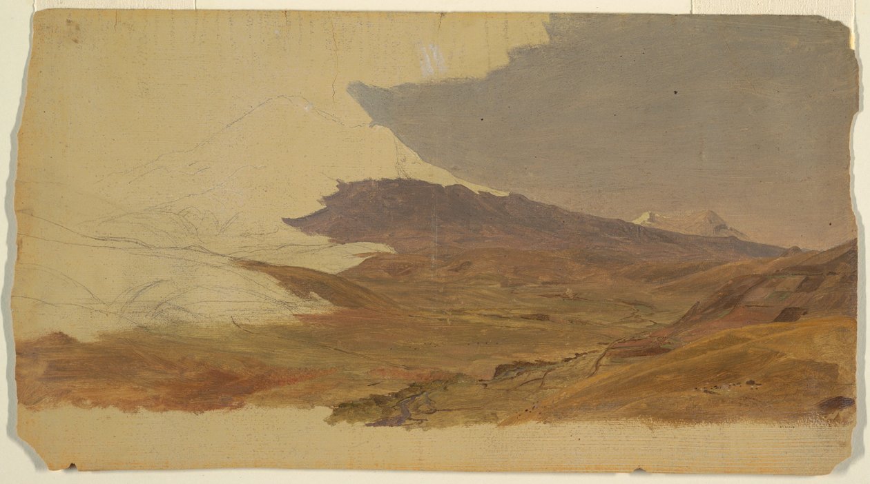 Ecuador, Mountain (possibly Chimborazo), 1853 by Frederic Edwin Church