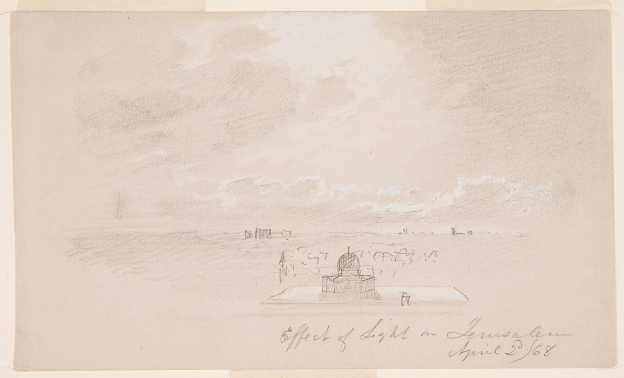 Effect of Light on Jerusalem, April 2, 1868 by Frederic Edwin Church