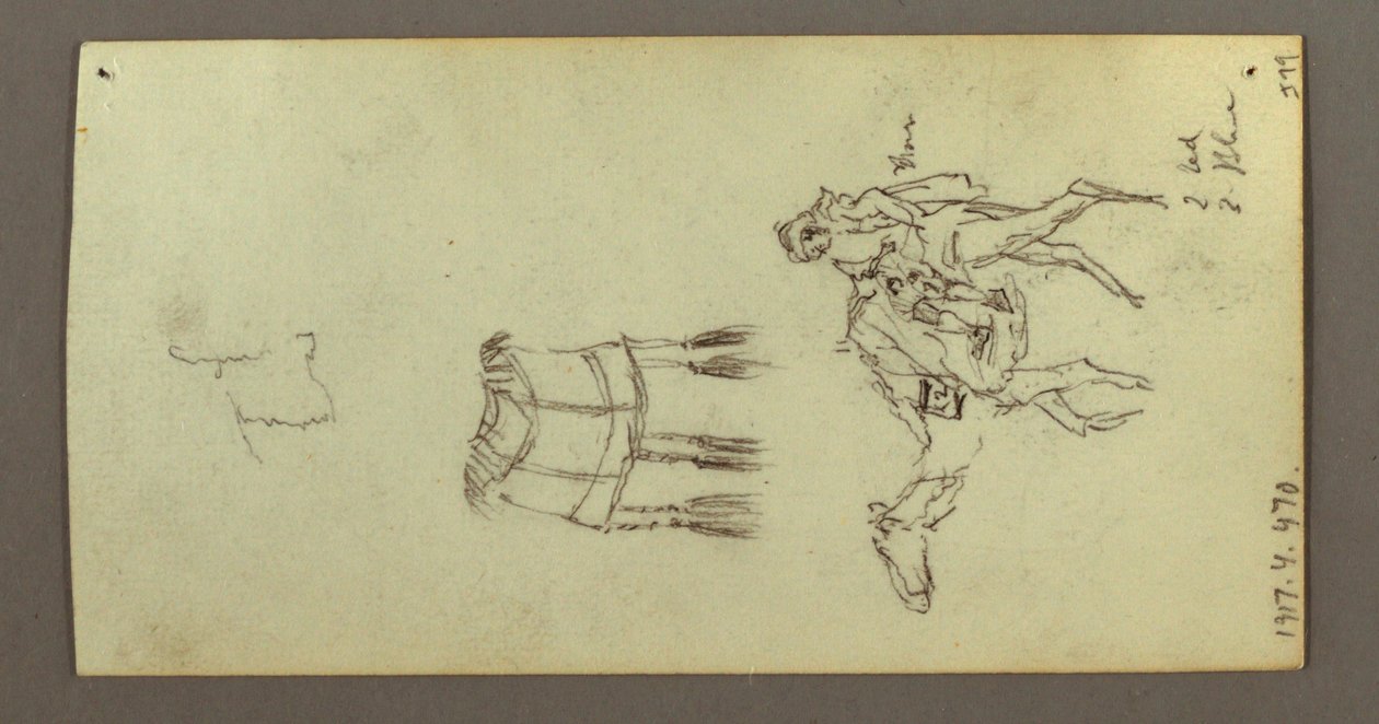 Figure and Camel Studies, February 22, 1868 by Frederic Edwin Church