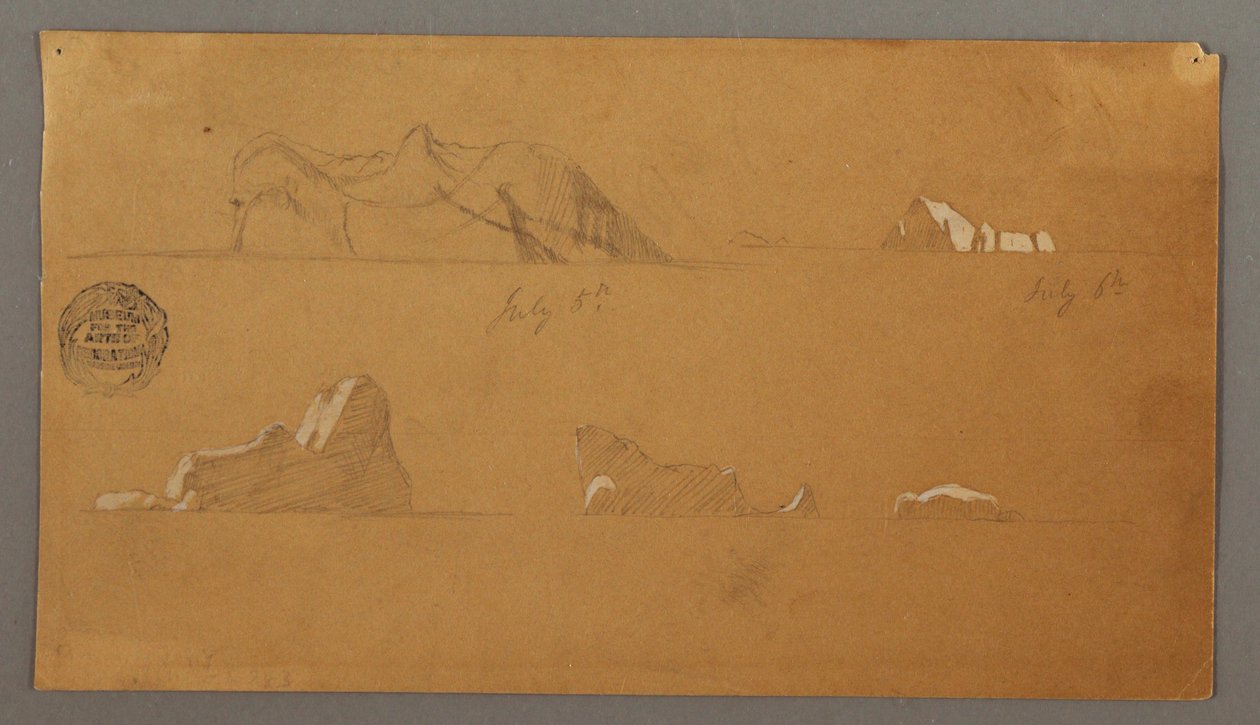 Floating Icebergs, July 5 and 6, 1859 by Frederic Edwin Church