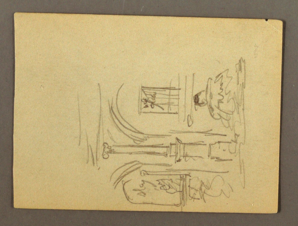 Fragment of a Colonnade, Fountain, possibly 1868–69 by Frederic Edwin Church