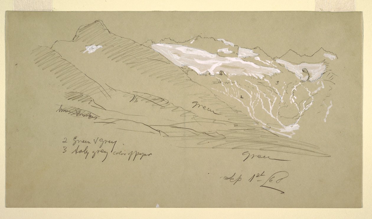 From the Bernese Alps, Bel Arp, August 1868 by Frederic Edwin Church