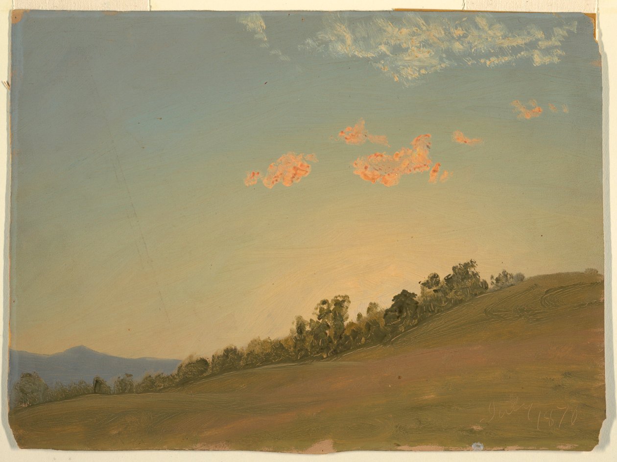 Hillside, Hudson, New York, July 1870 by Frederic Edwin Church