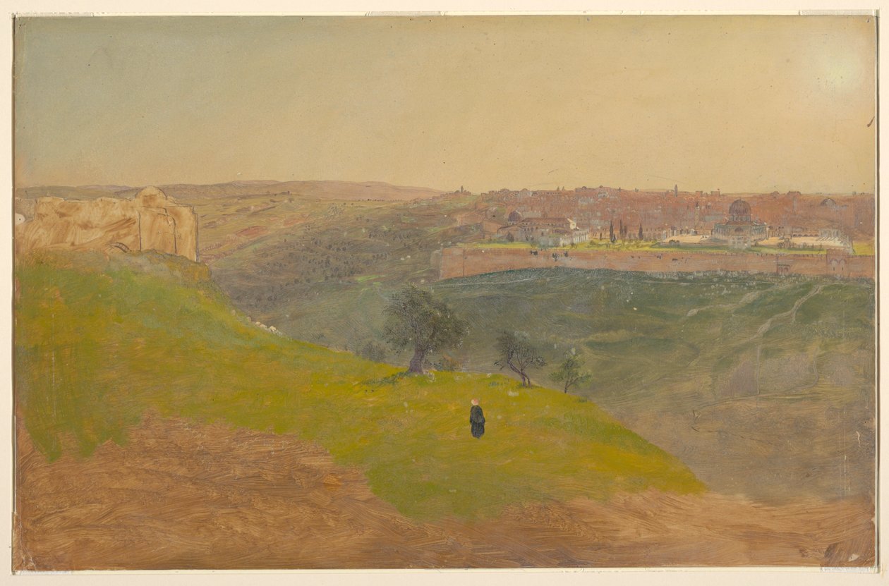 Jerusalem from the Mount of Olives, March 1868 by Frederic Edwin Church