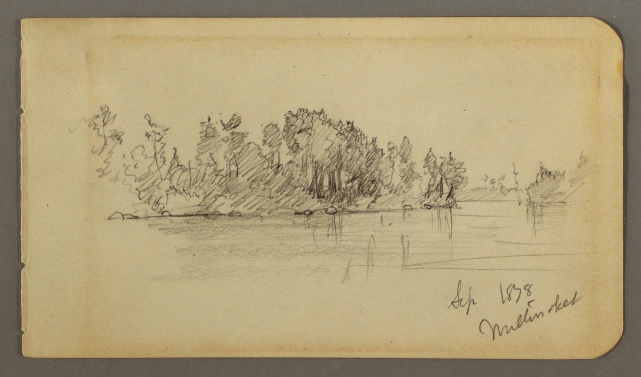 Lake and Wooded Shore, 1878 by Frederic Edwin Church
