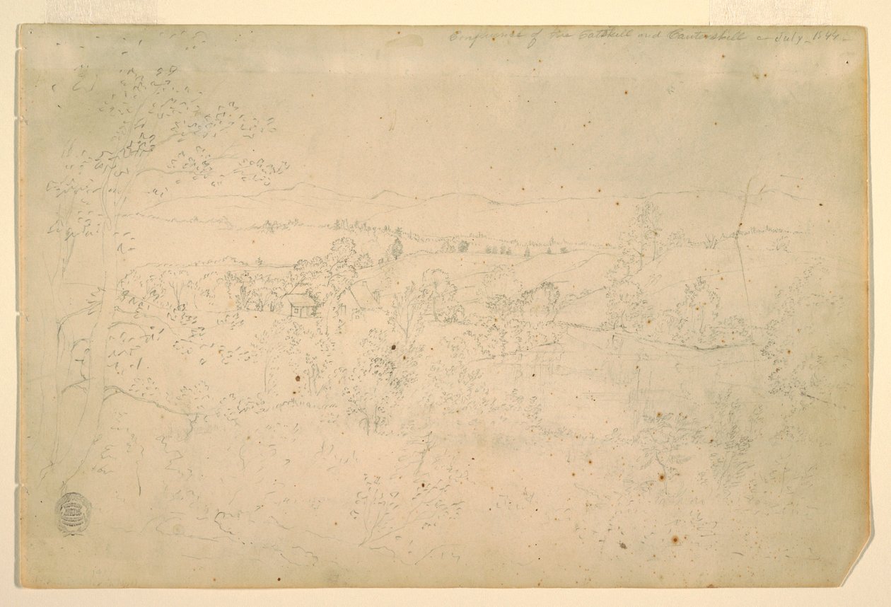 Landscape, July 1844 by Frederic Edwin Church
