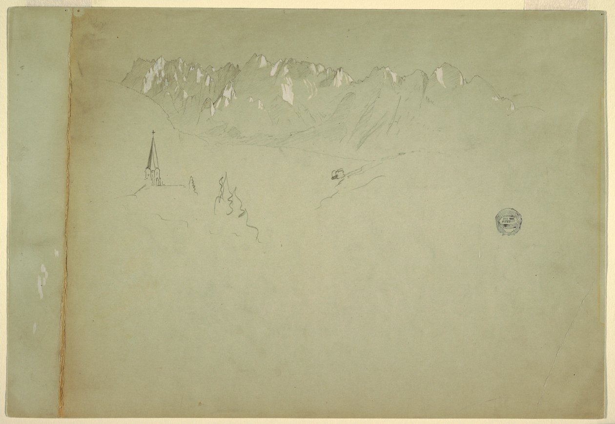 Landscape from the Austrian Alps, 1868 by Frederic Edwin Church