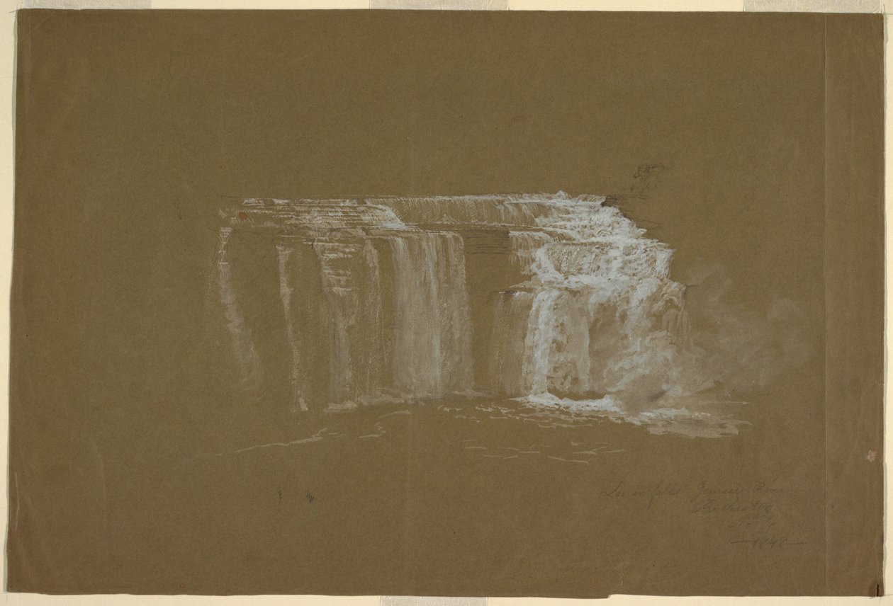 Lower Falls, Genesee River, Rochester, New York, 1848 by Frederic Edwin Church