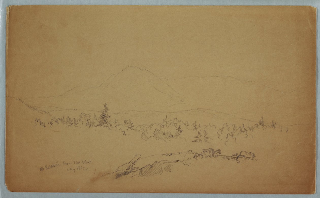 Mount Katahdin from the West, August 1852 by Frederic Edwin Church