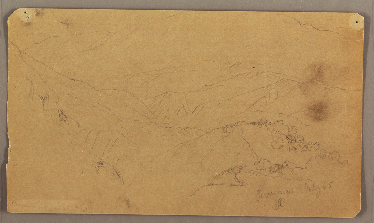 Mountain Landscape, Jamaica, West Indies, July 1865 by Frederic Edwin Church