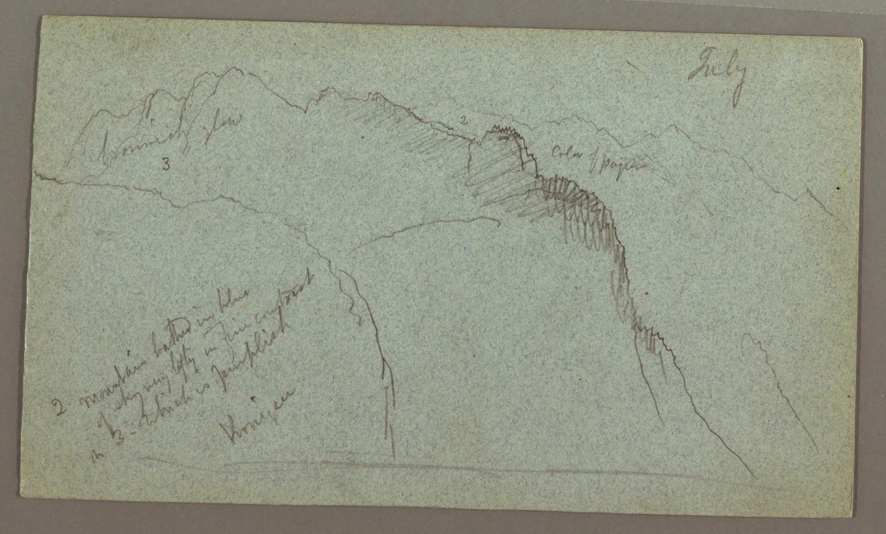 Mountain Peaks, July possibly 1868 by Frederic Edwin Church