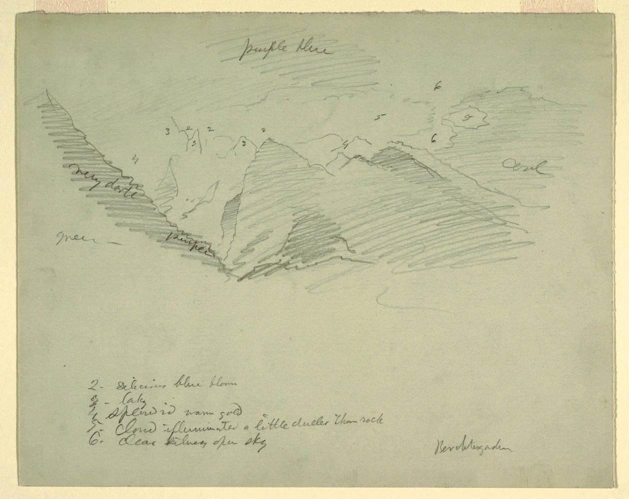 Mountain Peaks near Berchtesgaden, Bavaria, June–July 1868 by Frederic Edwin Church