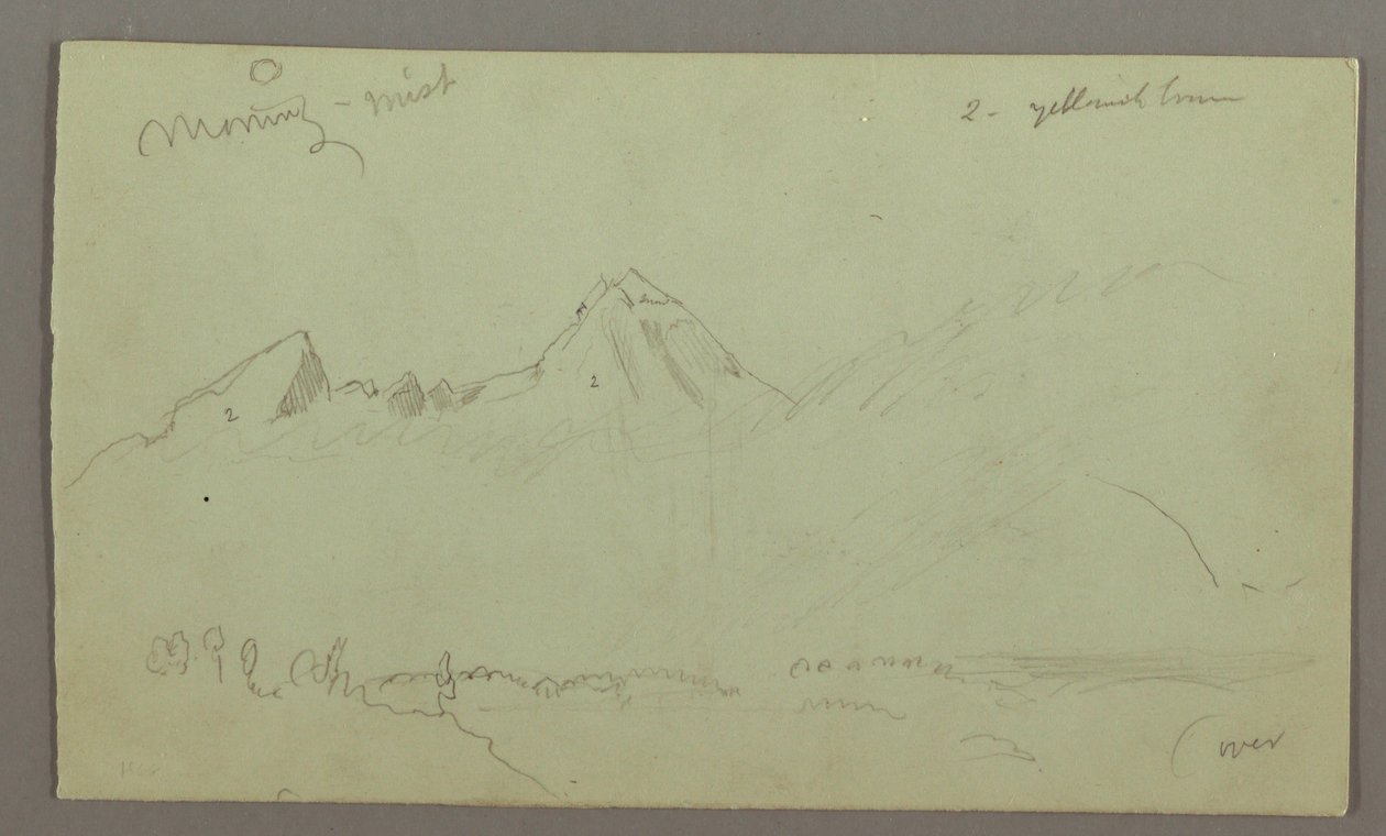 Mountain Peaks, possibly 1868 by Frederic Edwin Church