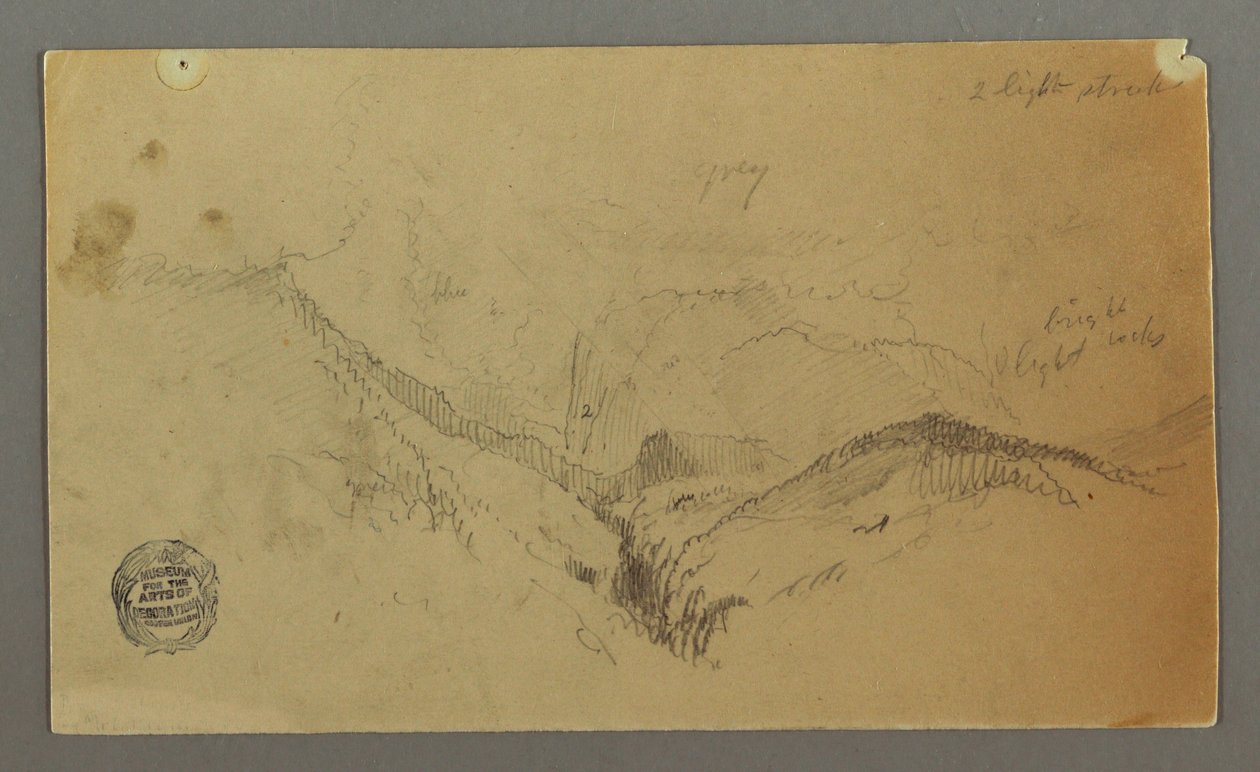 Mountain Study, possibly 1868 by Frederic Edwin Church