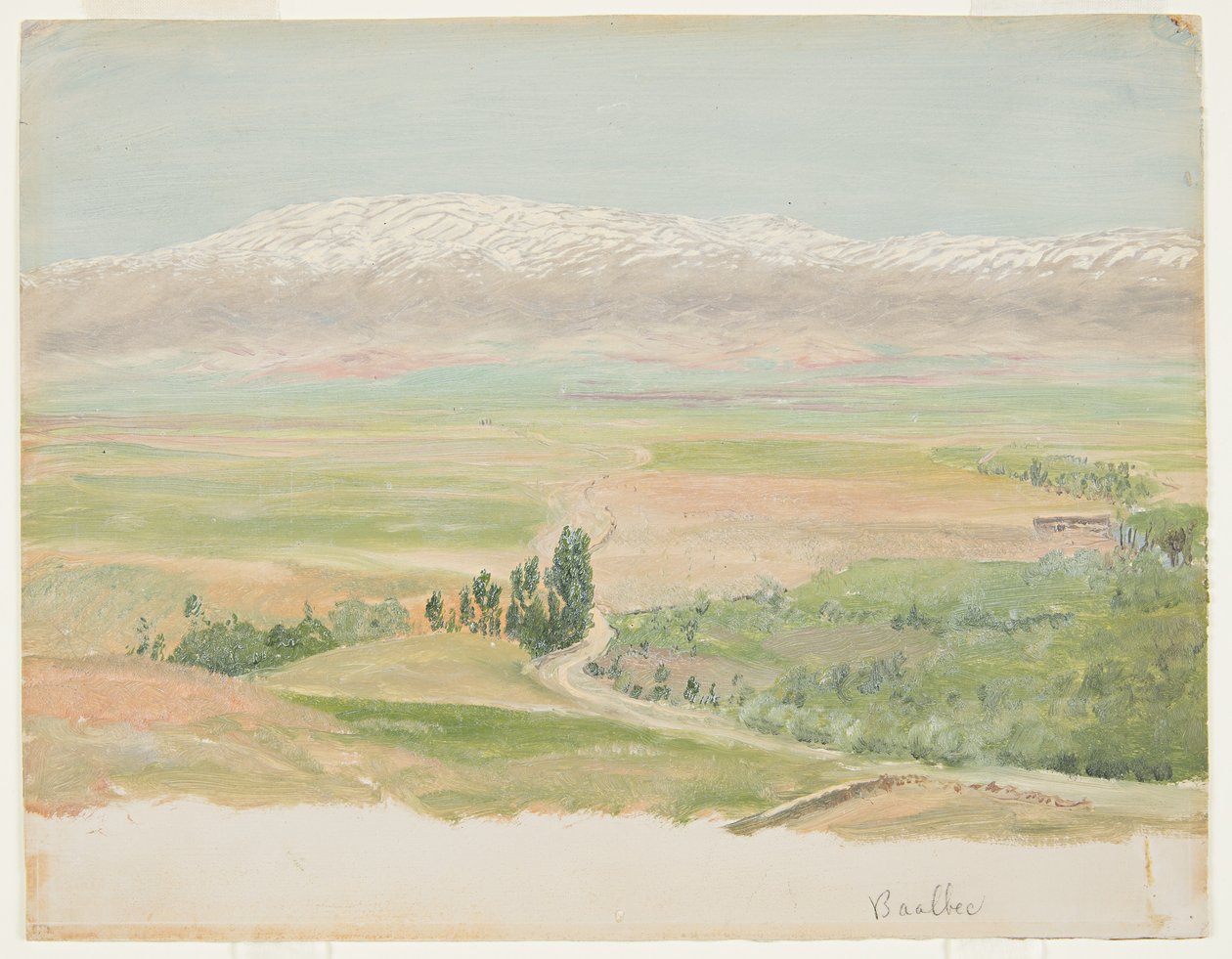 Mountains near Baalbec, May 1868 by Frederic Edwin Church