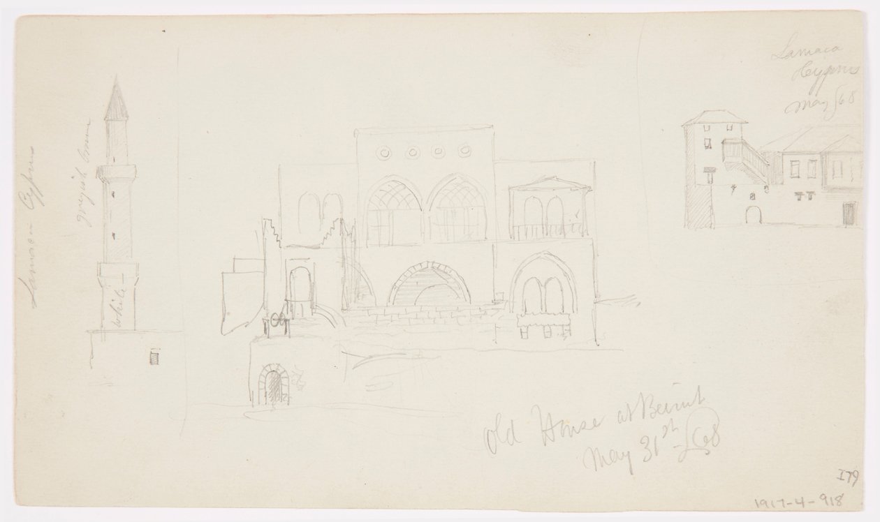 Old House, Beirut, 1868 by Frederic Edwin Church