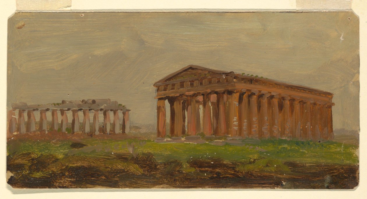 Paestum, Temple of Neptune, 1868 by Frederic Edwin Church