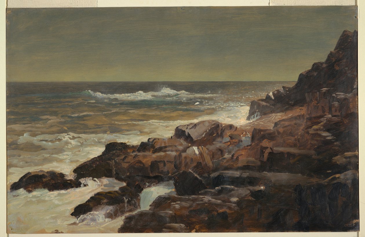 Rocky Seashore, Maine, ca. 1860 by Frederic Edwin Church